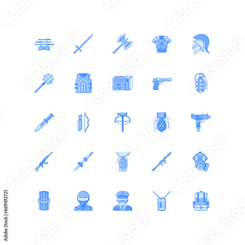 weapon icon set