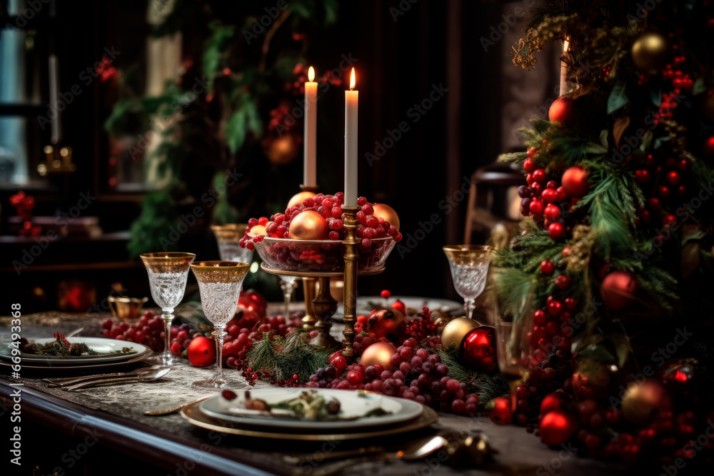 christmas celebration table