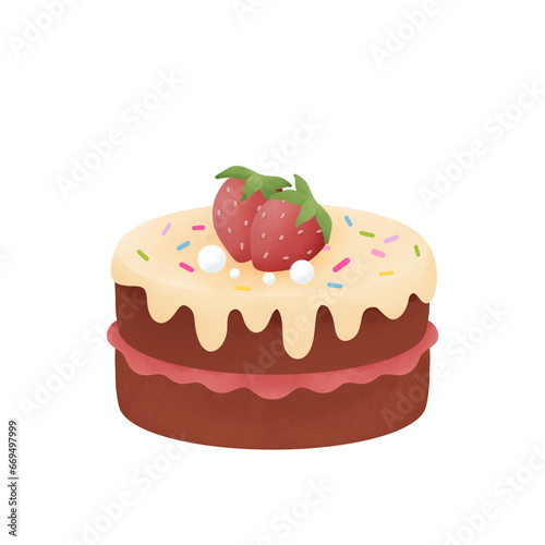 Chocolate Strawberry Cake