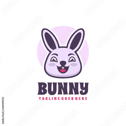 Vector bunny design mascot logo © LAKTAPUS
