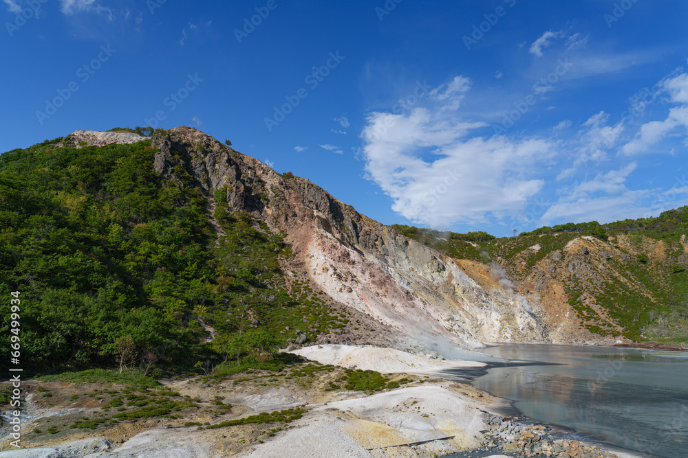 登別温泉大湯沼 北海道観光 道南 登別温泉大湯沼 北海道観光 道南