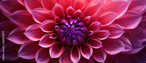 Close-up macro capture of a dahlia flower. © smth.design