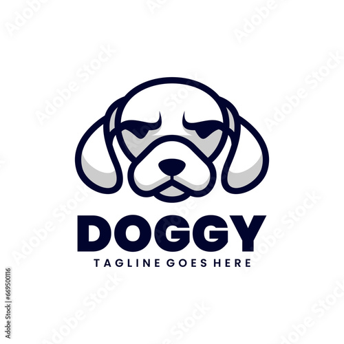 Vector dogy mascot design  photo