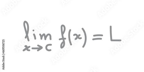 Limit notation symbol in calculus. Mathematics resources for teachers and students.