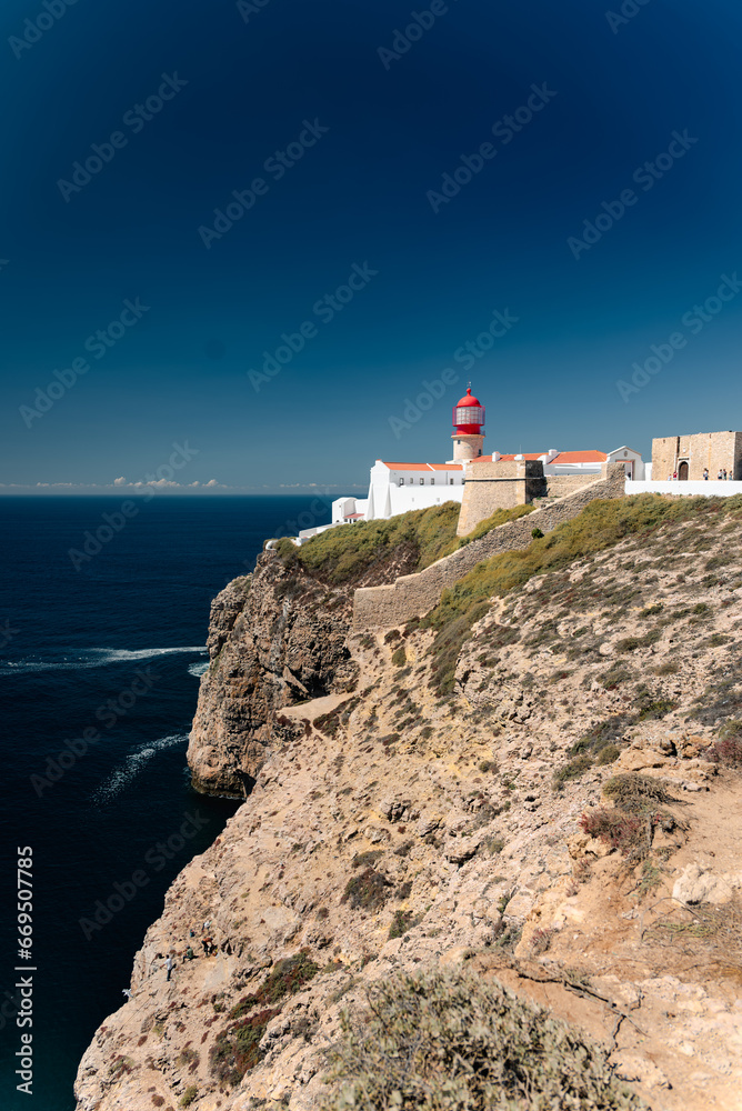Sagres Lighthouse on the Beautiful Coast of Portugal