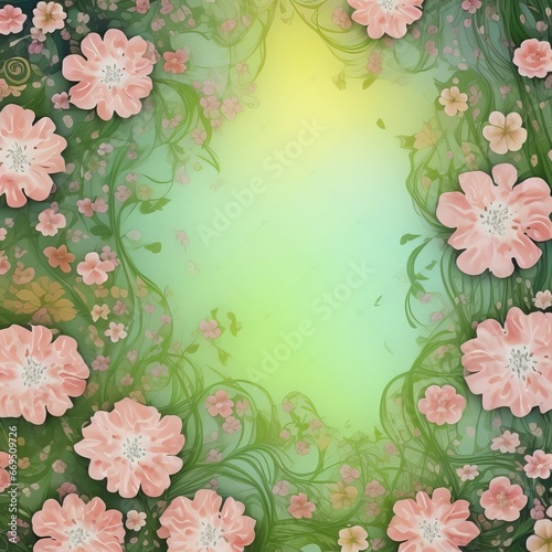Floral nature background