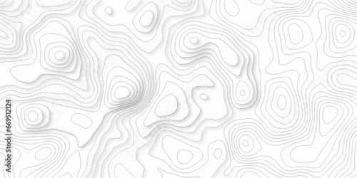 Black and white seamless pattern Abstract background with a wave Topography and geography map grid abstract backdrop. White wave paper curved reliefs abstract topo pattern background.