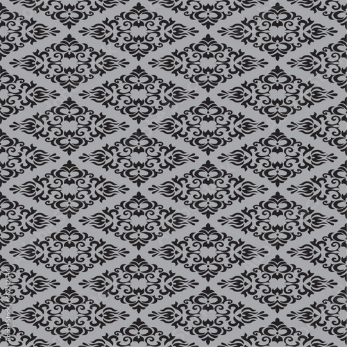 monogram pattern on a gray background