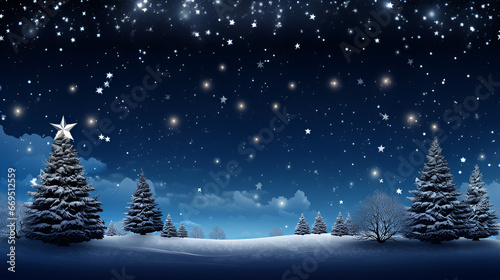 christmas tree in snow Christmas Picture Gif Background Image  Snowy Christmas Forest AI Generative 