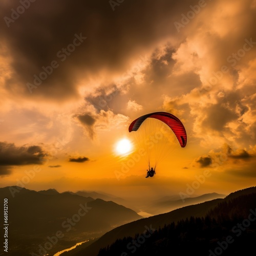 Nature's Playground: Paragliding in Mountain Wilderness