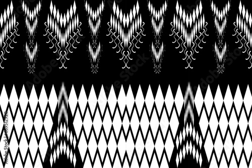 Pattern background modern from geometric shapes, black and white stripes.print For destroying gift wrap, book cover, clothes, table cloth.