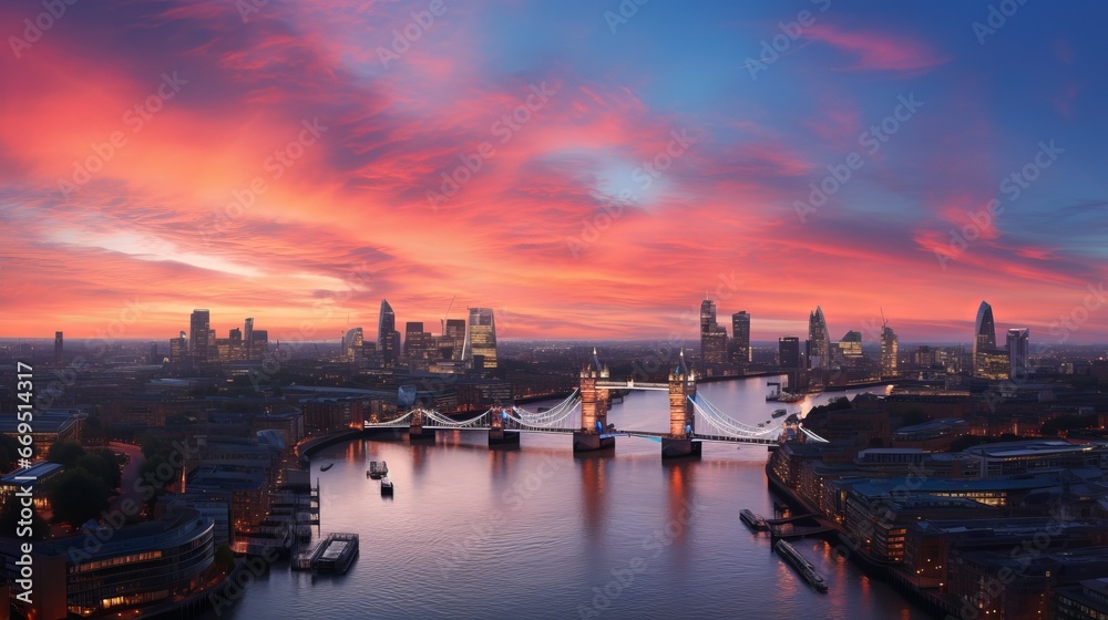 Dynamic Global Collaboration: Corporate Success at City Summit - Teamwork, Trust, and Agreement Illustrated in Double Exposure Image of Business Conference with Cityscape Backdrop. International Busin