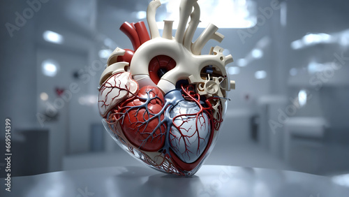 Heart anatom, Ai generator  photo