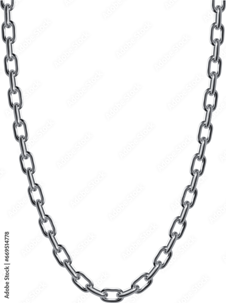 A vector illustration of a steel chain isolated on a white background. EPS-10 A vector illustration of a steel chain isolated on a white background. EPS-10