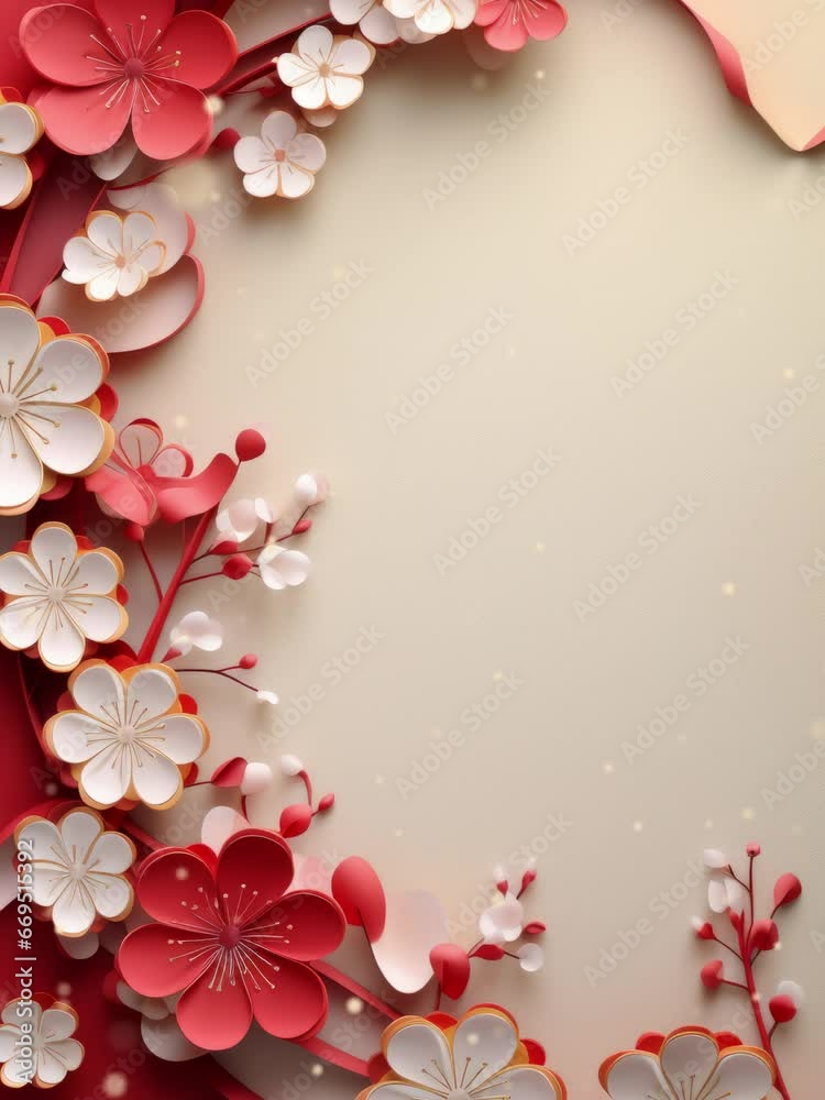 Chinese new year festival background. Lunar Year of the Dragon Zodiac. Vertical video for business. Chinese new year festival background. Lunar Year of the Dragon Zodiac. Vertical video for business.