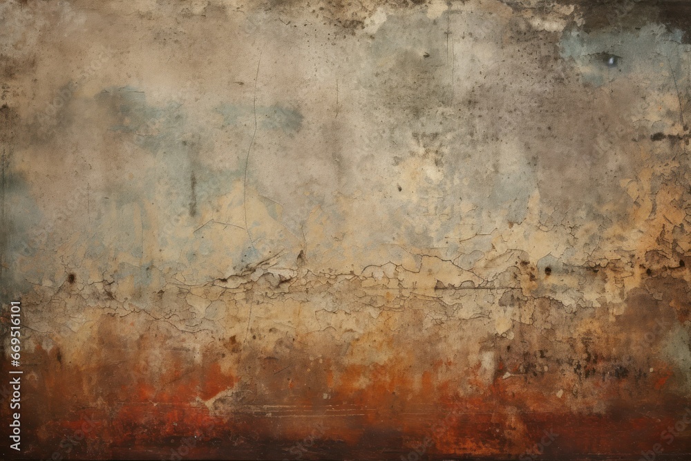 Grunge texture with distressed layers and vintage elements.