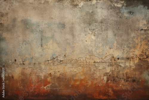 Grunge texture with distressed layers and vintage elements.