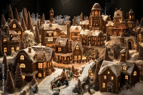 Holiday Gingerbread Village