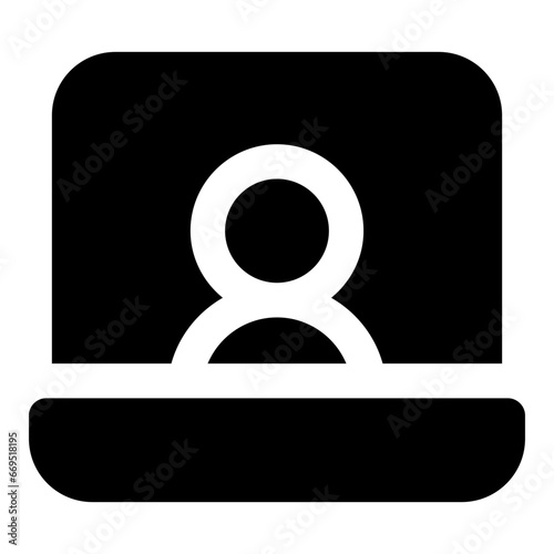 Meeting request glyph icon