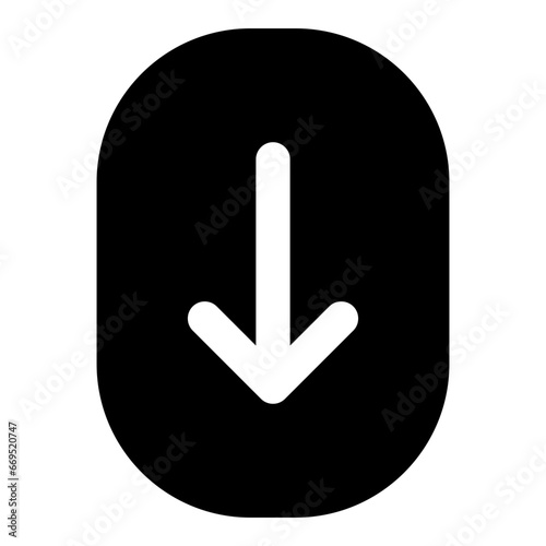 Scroll glyph icon