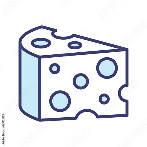Cheese icon vector on trendy design