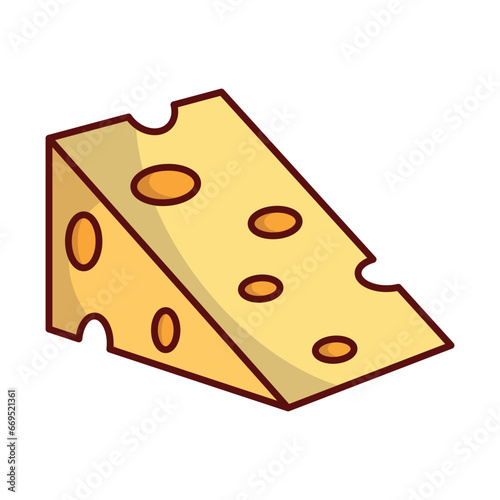 Cheese icon vector on trendy design