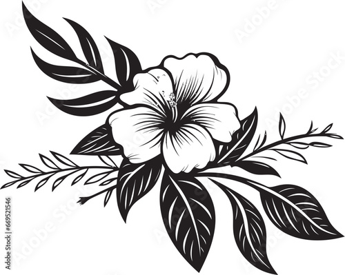 Decorative Floral Design Icon A Black Vector Icon That Will Add a Touch of Luxury to Your Designs Black Vector Floral Design Icon A Versatile Icon That Can Be Used in Any Design