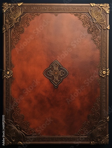 Vintage Leather Book Cover Background