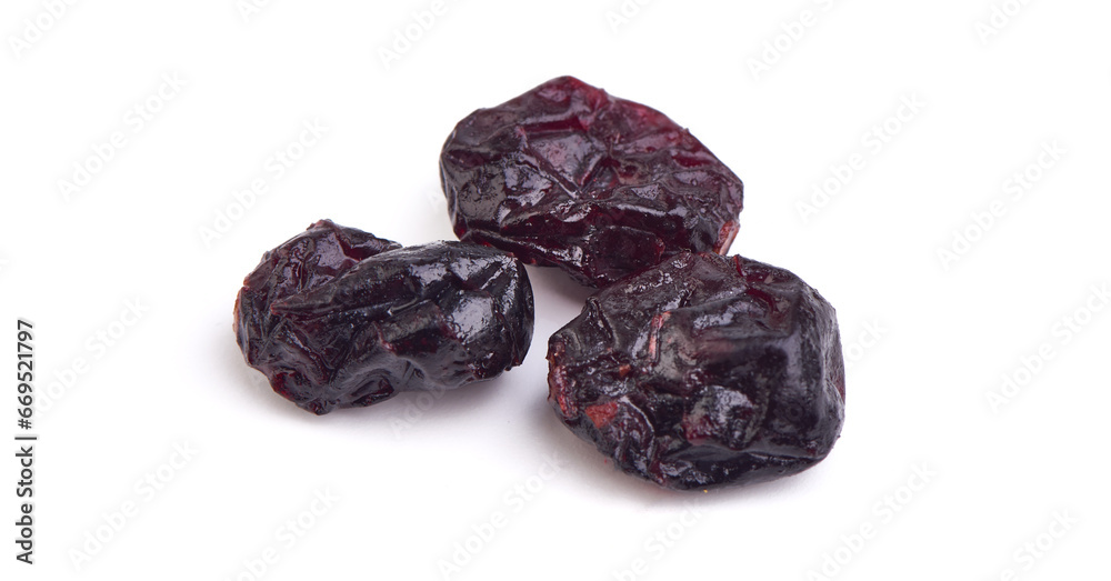 Dried black plums, prunes isolated on white background. Dried black plums, prunes isolated on white background.