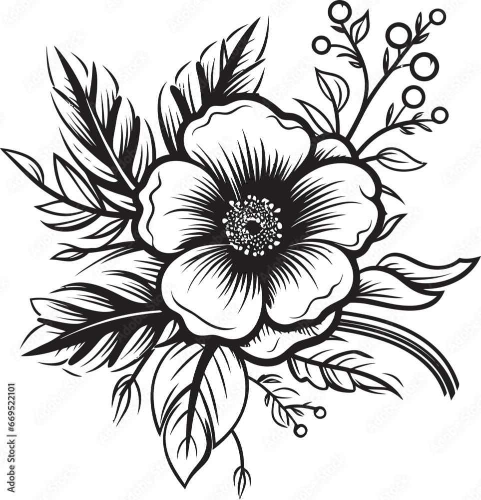 Black Floral Icon to Create a Farmhouse Design Black Floral Icon to Create a Shabby Chic Design Black Floral Icon to Create a Farmhouse Design Black Floral Icon to Create a Shabby Chic Design