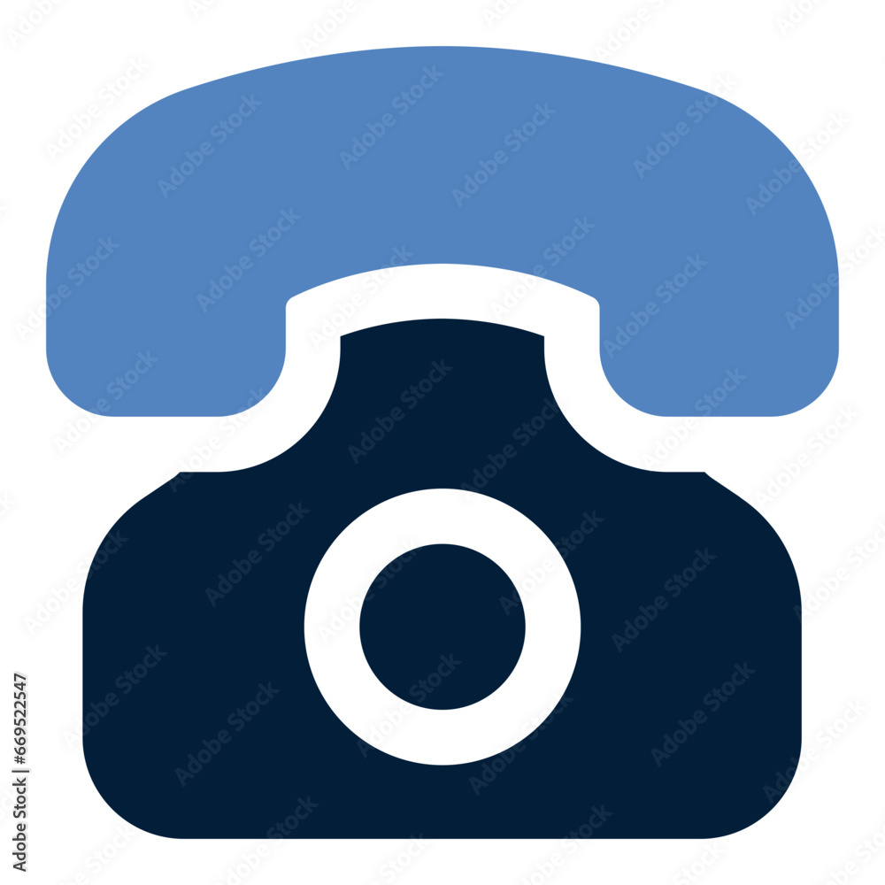 Telephone duo tone icon