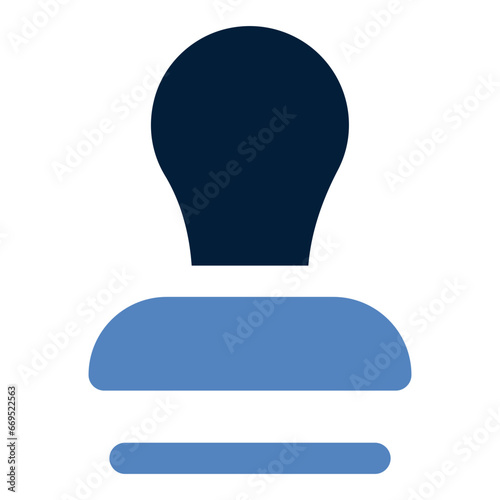 Stamp duo tone icon
