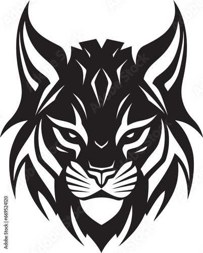 Emblematic Wildcat Excellence Iconic Art Regal Stalker Lynx Emblem Design