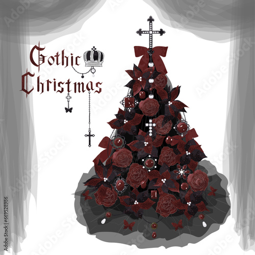 ゴシック　クリスマスツリー