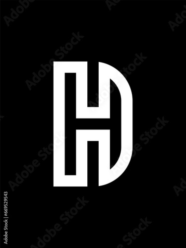 HD monogram logo template