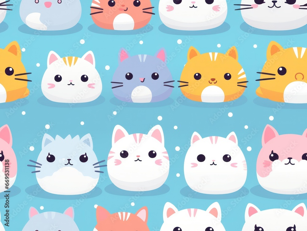 cute cat seamless pattern cute cat seamless pattern