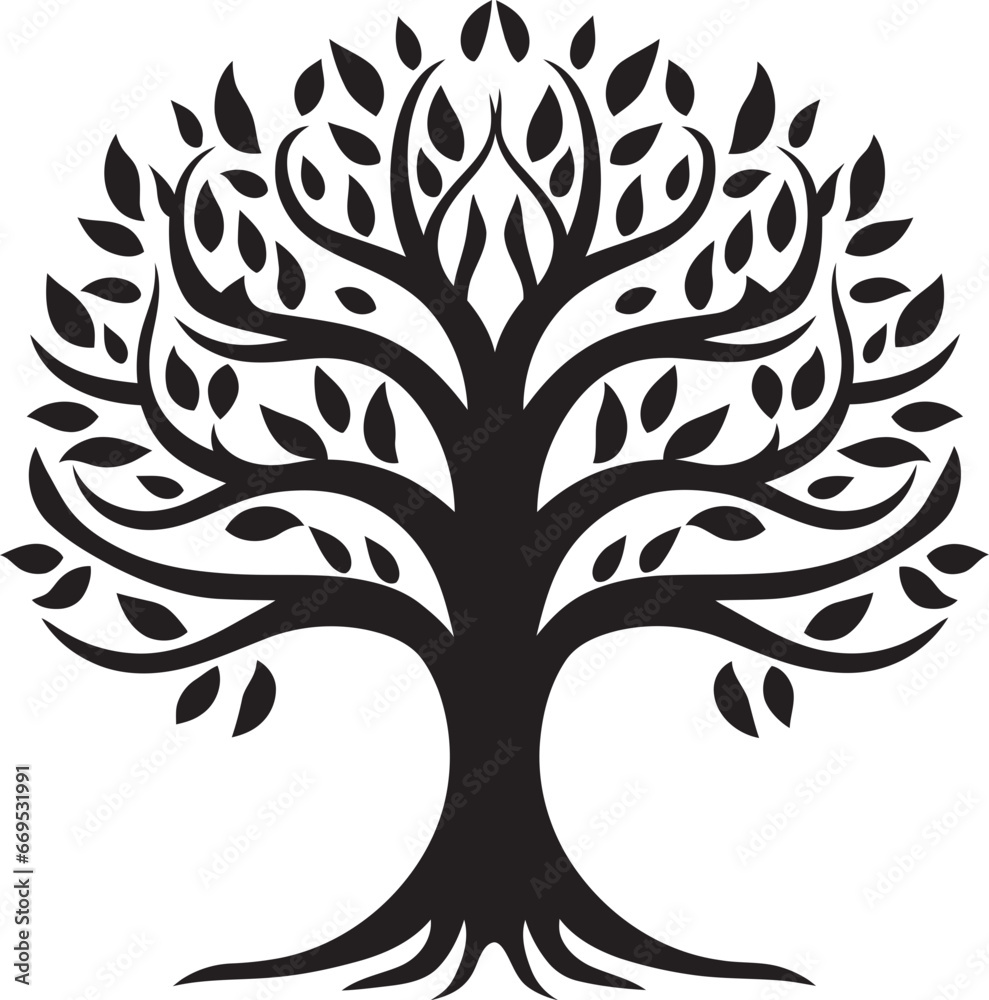 Obraz premium Elegant Tree Ambassador Stylish Tree Symbol Majestic Canopy Majesty Emblematic Emblem