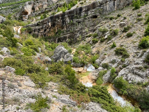 Bijela voda stream canyon or Bijela river karst canyon, Karin Gornji - Croatia (Kanjon potoka Bijela voda ili krški kanjon Bijela rijeka, Karin Gornji - Hrvatska) photo