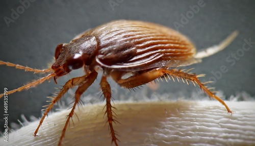 flea closeup on a body photo
