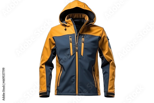 Luxury And Windproof Softshell Jacket with Polar Fleece On Transparent Background photo