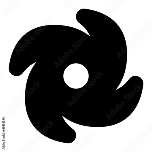 Hurricane glyph icon