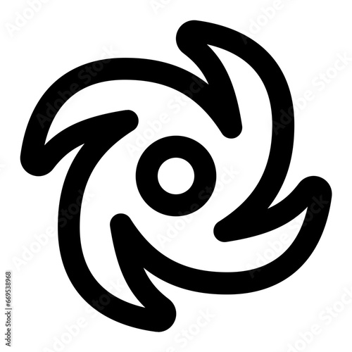 Hurricane line icon