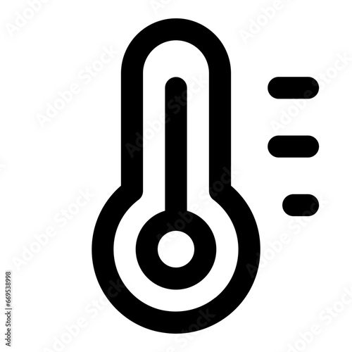 Thermometer line icon