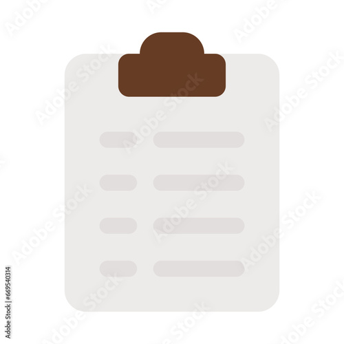 Clipboard flat icon
