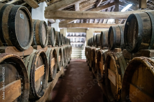 Balsamico vinegar casks in Italy