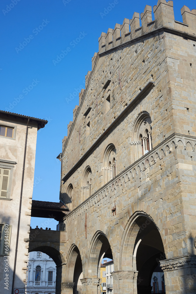 Historic Buildings in the Ancient Heart of Upper Bergamo.