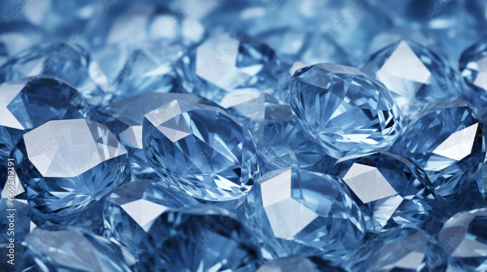 A tapestry of blue and white diamonds
