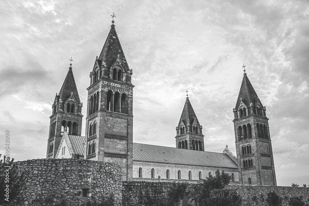 The cathedral in Pecs,Hungary.High quality photo. The cathedral in Pecs,Hungary.High quality photo.