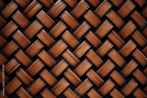 An illustration of wicker pattern or texture  wood background