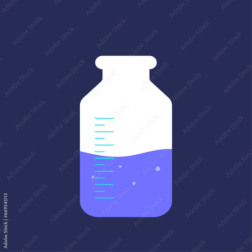 laboratory flasks flat style, minimalism laboratory flasks flat style, minimalism